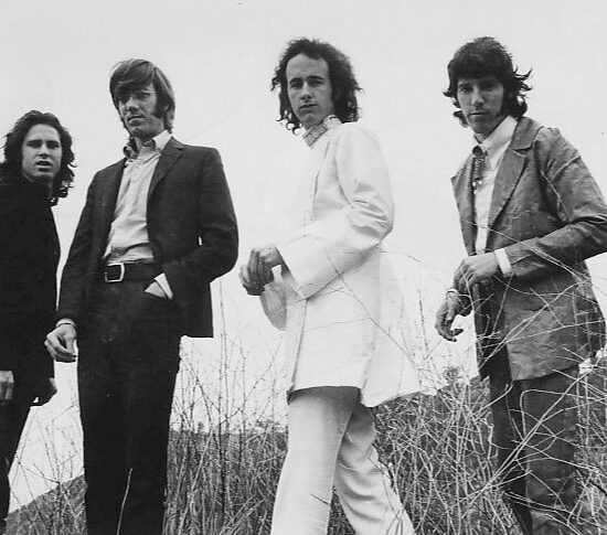 A photo that shows what the members of the rock band The Doors look like