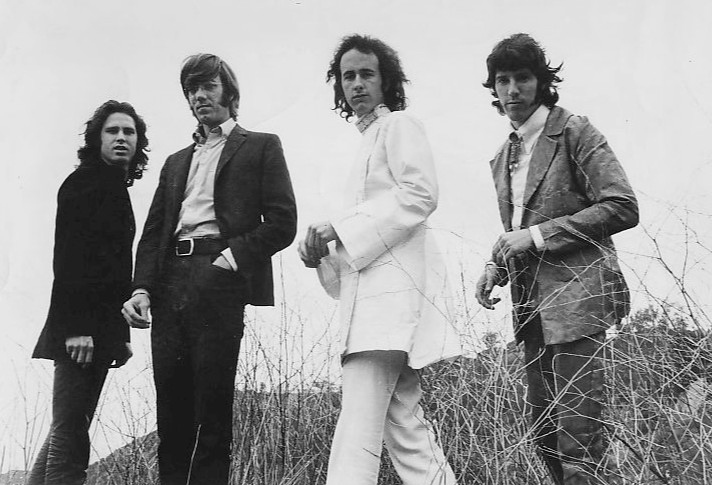 A photo that shows what the members of the rock band The Doors look like